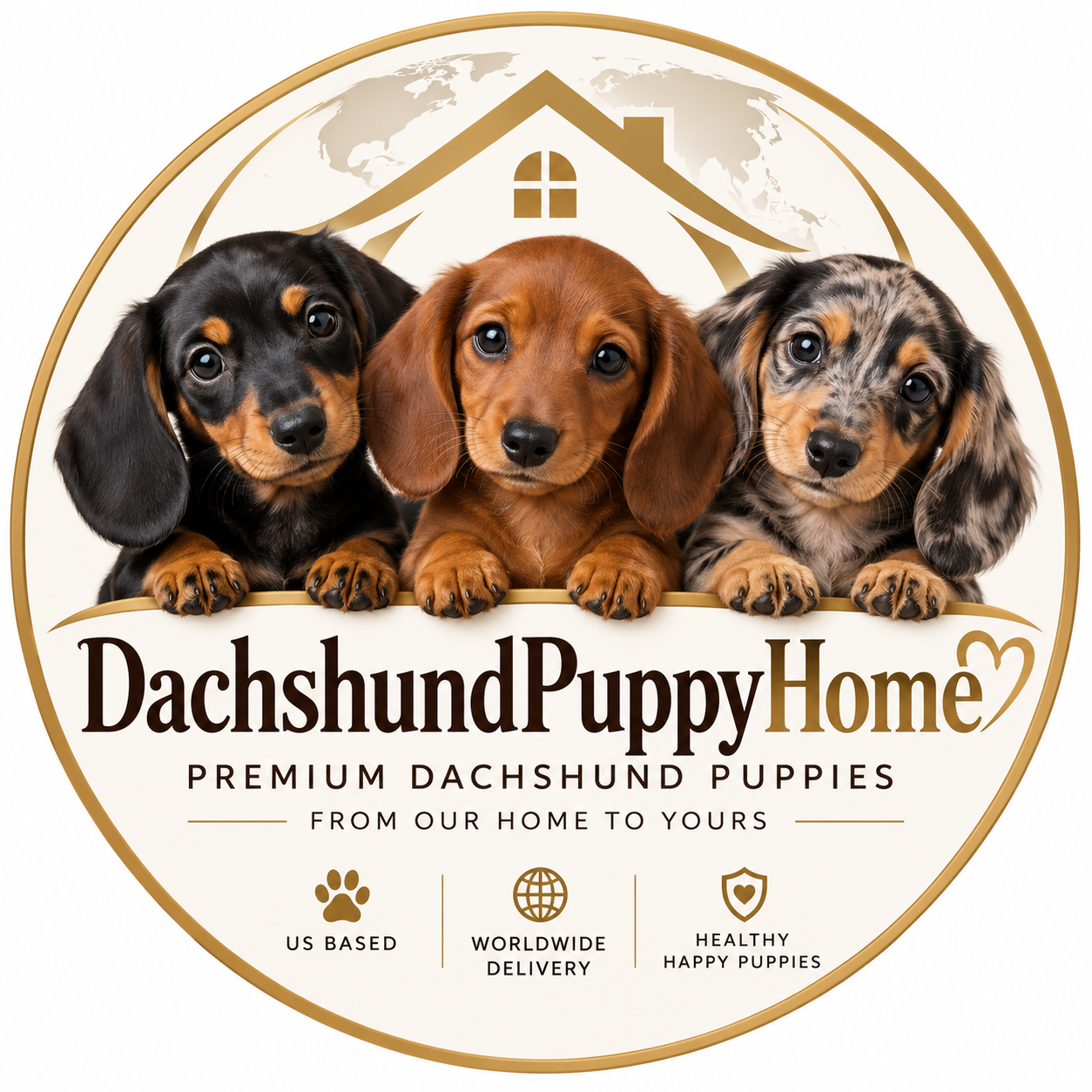 Dachshund Puppy Family 